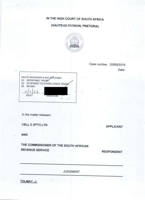 PFC Properties (Pty) Ltd v Commissioner for South African .